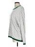 Unbranded 100% Cotton Stripes Silver Pullover Sweater Size L - photo 5
