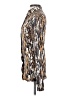 Nanushka Animal Print Gold Brown Long Sleeve Blouse Size XS - photo 5