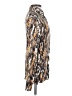 Nanushka Animal Print Gold Brown Long Sleeve Blouse Size XS - photo 4