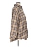 Assorted Brands 100% Polyester Plaid Tan Long Sleeve Blouse Size L - photo 4