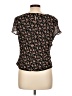 Freeport Studio 100% Rayon Black Short Sleeve Blouse Size L - photo 2