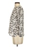 Ann Taylor LOFT 100% Polyester Animal Print Ivory 3/4 Sleeve Blouse Size XS - photo 5