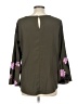 Apt. 9 100% Polyester Green 3/4 Sleeve Blouse Size L - photo 2