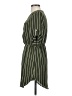 iris 100% Polyester Stripes Green Casual Dress Size S - photo 5