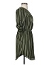 iris 100% Polyester Stripes Green Casual Dress Size S - photo 4