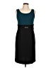 Studio One Color Block Teal Cocktail Dress Size 10 - photo 1