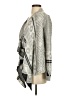 Pink Rose Gray Poncho Size S - photo 5