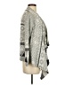 Pink Rose Gray Poncho Size S - photo 4