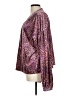 Unbranded Animal Print Purple Long Sleeve Blouse Size L - photo 5