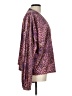 Unbranded Animal Print Purple Long Sleeve Blouse Size L - photo 4
