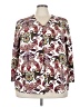 Chico's 100% Polyester Paisley Burgundy 3/4 Sleeve Blouse Size XXL (4) - photo 1