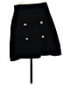 H&M Solid Black Casual Skirt Size 10 - photo 1