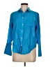 J.Crew Blue 3/4 Sleeve Button-Down Shirt Size 8 - photo 1