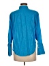 J.Crew Blue 3/4 Sleeve Button-Down Shirt Size 8 - photo 2