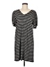 Ann Taylor LOFT Stripes Black Casual Dress Size M - photo 1