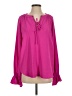 Ariella 100% Polyester Pink Long Sleeve Blouse Size S - photo 1