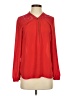 Cache 100% Polyester Red Long Sleeve Blouse Size XS - photo 1