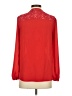 Cache 100% Polyester Red Long Sleeve Blouse Size XS - photo 2