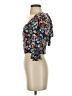 Sienna Sky 100% Polyester Floral Blue 3/4 Sleeve Blouse Size XS - photo 5