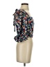 Sienna Sky 100% Polyester Floral Blue 3/4 Sleeve Blouse Size XS - photo 4