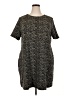 Simplee Animal Print Black Casual Dress Size 20 - photo 1