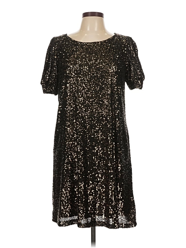 Pre-owned Cable & Gauge Cocktail Dress In Black