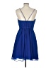David's Bridal 100% Polyester Solid Blue Cocktail Dress Size 10 - photo 2