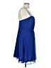 David's Bridal 100% Polyester Solid Blue Cocktail Dress Size 10 - photo 4