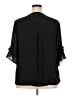 Assorted Brands 100% Polyester Black 3/4 Sleeve Blouse Size XXL - photo 2