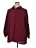 Shein Curve 100% Polyester Solid Burgundy 3/4 Sleeve Blouse Size 14 Plus (1) - photo 1