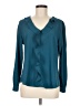 Blooming Jelly Teal Long Sleeve Blouse Size M - photo 1