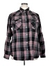 Unbranded Plaid Gray Black Long Sleeve Button-Down Shirt Size 2X - photo 1