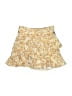 Originality 100% Polyester Floral Yellow Orange Casual Skirt Size S - photo 1