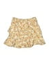 Originality 100% Polyester Floral Yellow Orange Casual Skirt Size S - photo 2