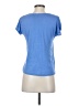 Ann Taylor LOFT 100% Polyester Blue Short Sleeve Top Size XXS - photo 2