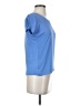 Ann Taylor LOFT 100% Polyester Blue Short Sleeve Top Size XXS - photo 4