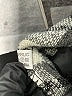 Unbranded Plaid Chevron-herringbone Gray Brown Poncho Size P (petite) - photo 10