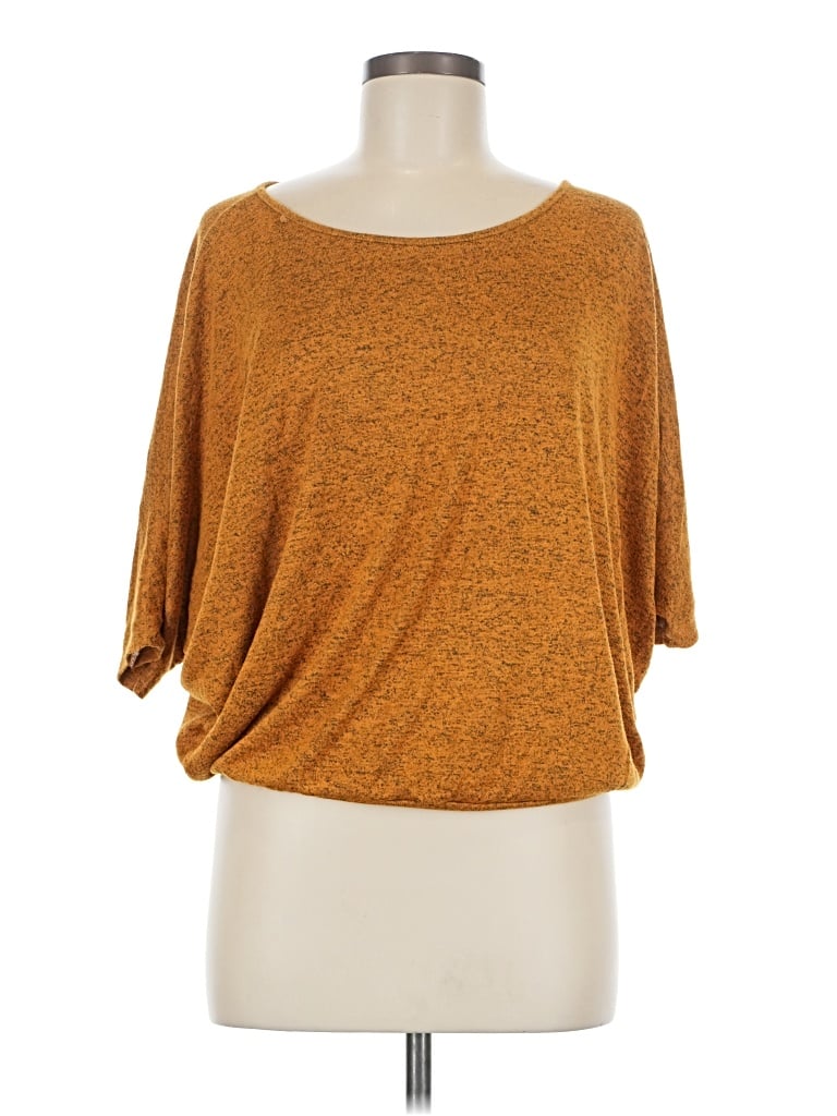 Pre-owned Espresso Cardigan Sweater In Gold