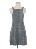 Shein 100% Polyester Tweed Gray Casual Dress Size 4 - photo 1