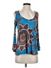 VAVA by Joy Han Blue 3/4 Sleeve Blouse Size S - photo 1