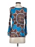 VAVA by Joy Han Blue 3/4 Sleeve Blouse Size S - photo 2