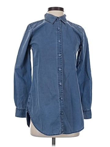Garnet Hill Long Sleeve Button-Down Shirt (view 1)