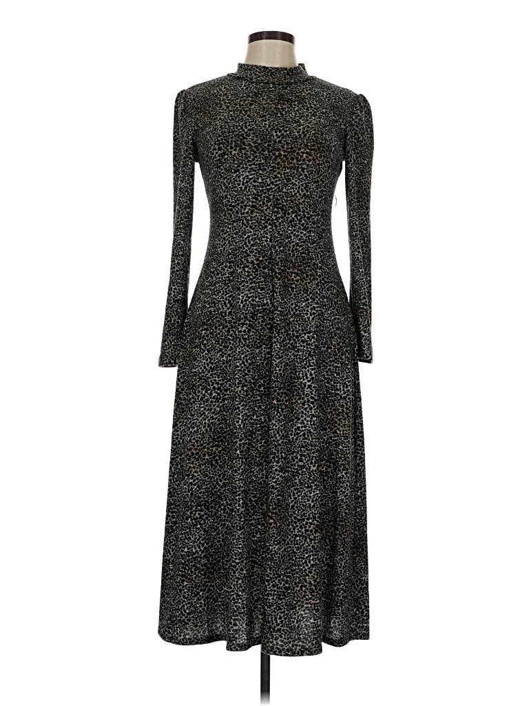 Pre-owned Julian Taylor Casual Dress In Gray