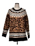 Torrid Animal Print Brown Pullover Sweater Size 1X Plus (1) - photo 1