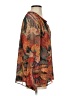 A.L.C. Orange Long Sleeve Silk Top Size 2 - photo 4