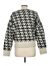 Hem & Thread Houndstooth Gray Pullover Sweater Size M - photo 2