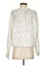 BCBGMAXAZRIA Ivory Long Sleeve Silk Top Size S - photo 2