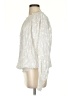 BCBGMAXAZRIA Ivory Long Sleeve Silk Top Size S - photo 5