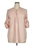 Calvin Klein 100% Polyester Pink 3/4 Sleeve Blouse Size XL - photo 1