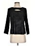 Waverly Grey Black 3/4 Sleeve Top Size 4 - photo 1